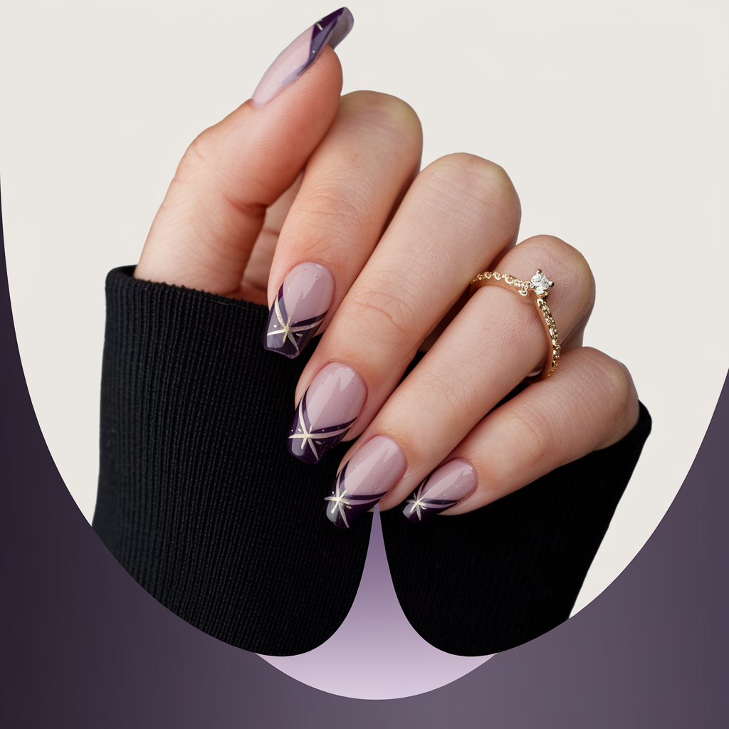 Purple nail art 2025
