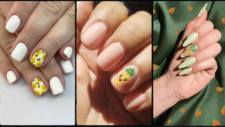 Pineapple Nail Designs