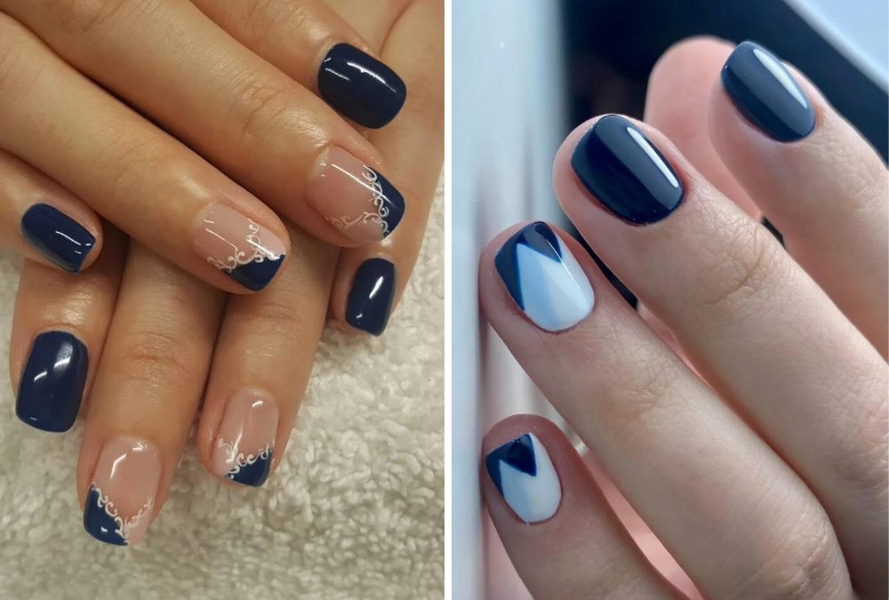 Dark Blue Nail Designs