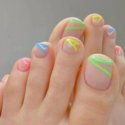 Neon Tip Swirl Lines