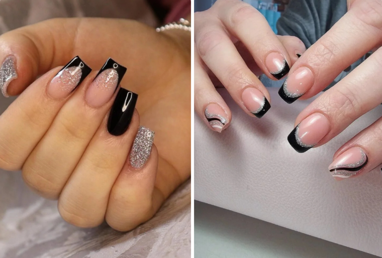 37 Black and Silver Nail Ideas